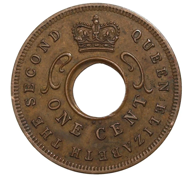 Монета 1 цент 1956 года KN Британская Восточная Африка (Артикул M2-39336)