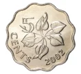 Монета 5 центов 2002 года Свазиленд (Артикул M2-39527)