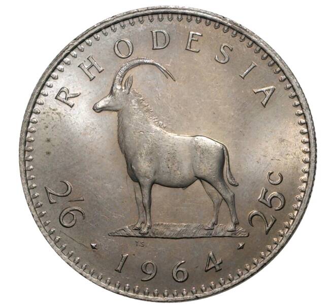 2 1/2 шиллинга (25 центов) 1964 года Родезия (Артикул M2-39610)