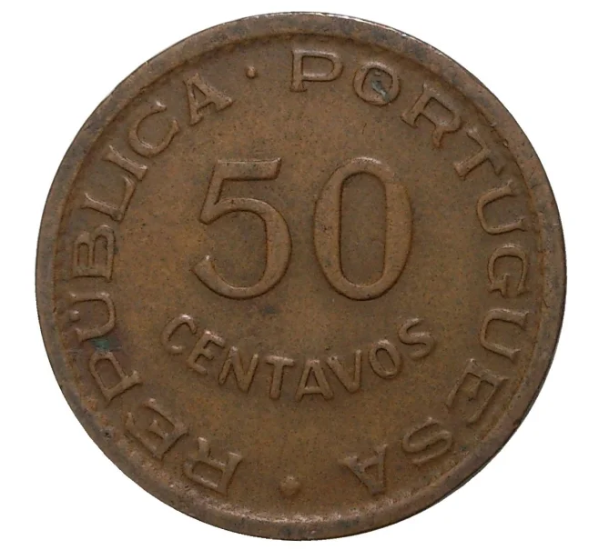 Монета 50 сентаво 1961 года Португальская Ангола (Артикул M2-39692)