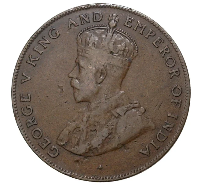 Монета 5 центов 1924 года Британский Маврикий (Артикул M2-40107)