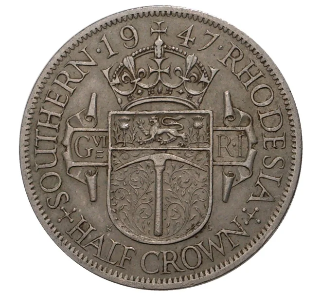 Монета 1/2 кроны 1947 года Южная Родезия (Артикул M2-40358)