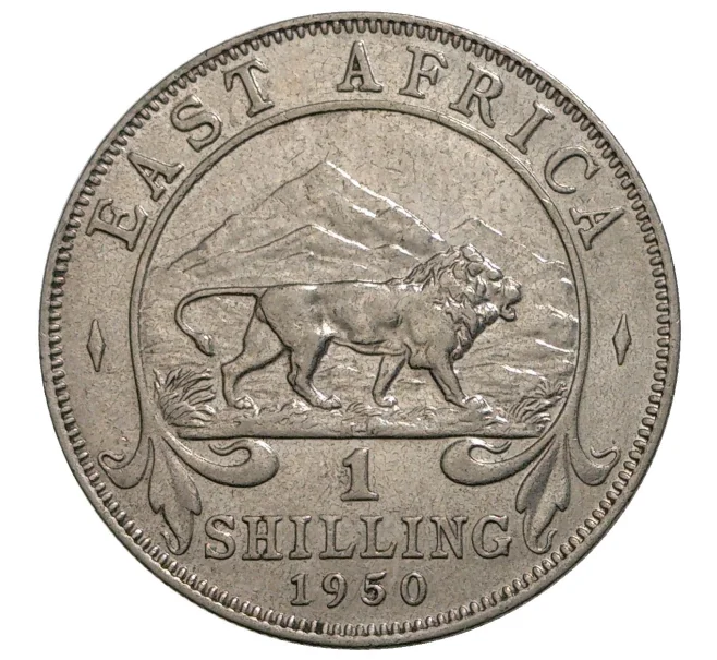 Монета 1 шиллинг 1950 года Британская Восточная Африка (Артикул M2-40372)