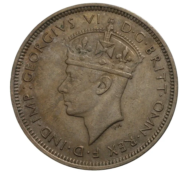 Монета 3 пенса 1938 года KN Британская Восточная Африка (Артикул M2-40413)