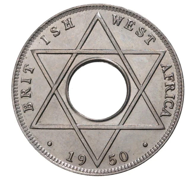 Монета 1/10 пенни 1950 года Британская Западная Африка (Артикул M2-40451)