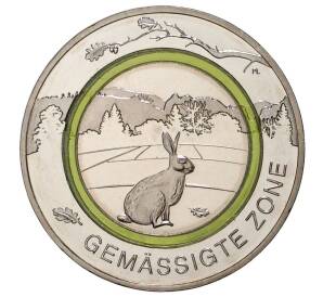 5 евро 2019 года D Германия «Умеренная климатическая зона» — Фото №1