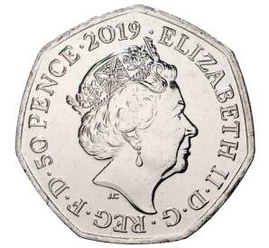 50 пенсов 2019 года Великобритания «60 лет медвежонку Паддингтону — Паддингтон у Тауэра» — Фото №2