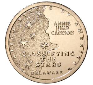1 доллар 2019 года D США «Американские инновации — Классификация звезд Энни Джамп Кэннон»