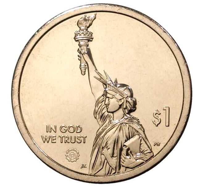 Монета 1 доллар 2019 года D США «Американские инновации — Классификация звезд Энни Джамп Кэннон» (Артикул М2-0003)