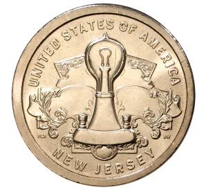 1 доллар 2019 года D США «Американские инновации — Лампа накаливания»