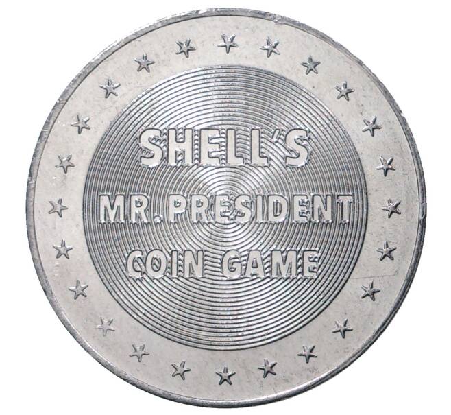 Жетон фирмы SHELL (Шелл) 1968 года США «12-й Президент США Закари Тейлор»