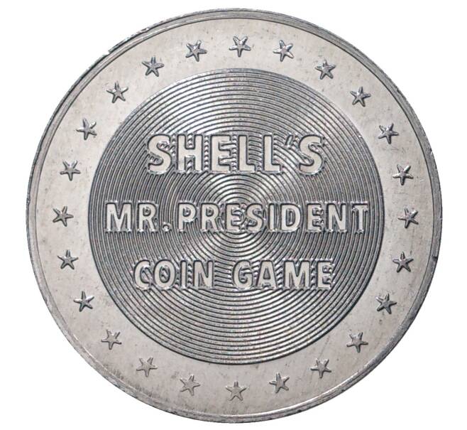 Жетон фирмы SHELL (Шелл) 1968 года США «30-й президент США Калвин Кулидж»