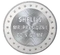 Жетон фирмы SHELL (Шелл) 1968 года США «23-й Президент США Бенджамин Гаррисон» (Артикул H5-30016)