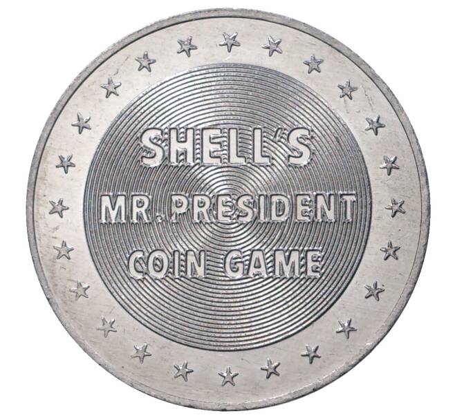 Жетон фирмы SHELL (Шелл) 1968 года США «6-й Президент США Джон Куинси Адамс»