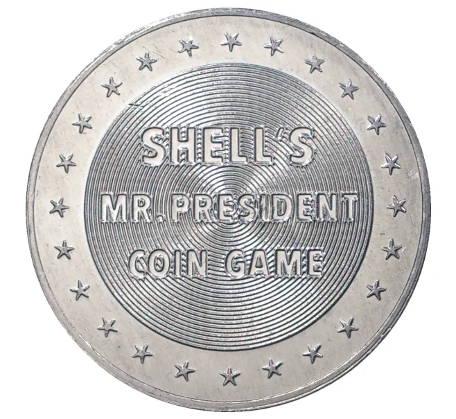 Жетон фирмы SHELL (Шелл) 1968 года США «3-й Президент США Томас Джефферсон» (Артикул H5-30026)