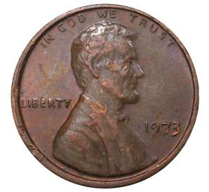1 цент 1973 года США — Фото №1
