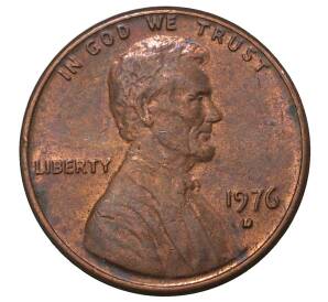 1 цент 1976 года D США — Фото №1