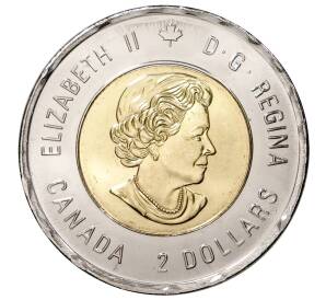 2 доллара 2020 года Канада «100 лет со дня рождения Билла Рида»