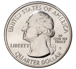 25 центов (1/4 доллара) 2020 года S США «Национальные парки — №53 Исторический парк и заповедник Бухта Соленой реки» — Фото №2