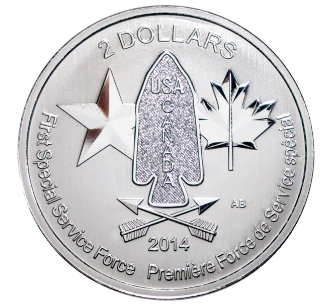 Монета 2 доллара 2014 года Канада «Бригада дьявола» (Артикул M2-40613)