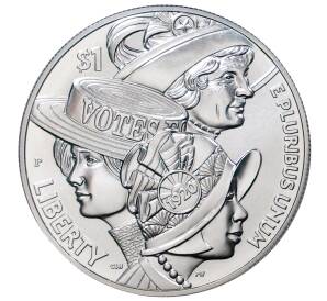 1 доллар 2020 года Р США «Столетие женского избирательного права» (UNC) — Фото №1