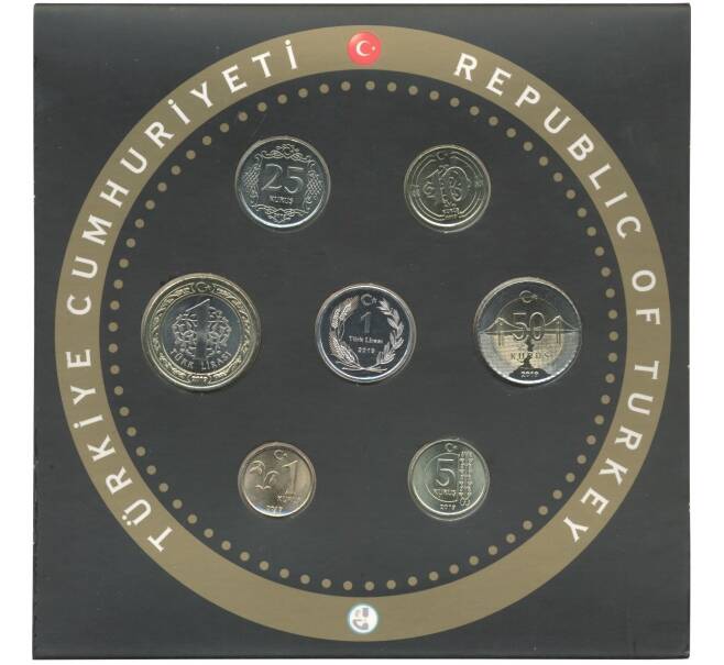 Годовой набор монет 2019 года Турция (Артикул M3-0905)