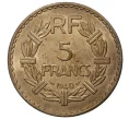 Монета 5 франков 1940 года Французские колонии в Африке (Выпуск для Алжира и Туниса) (Артикул M2-40622)