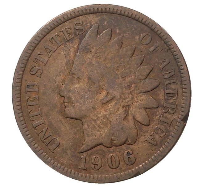 1 цент 1906 года США (Артикул M2-40684)