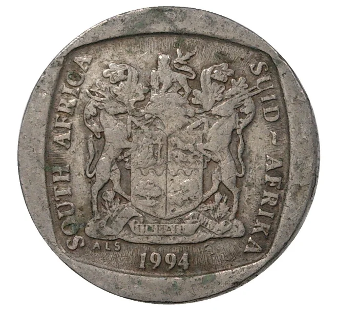 Монета 1 рэнд 1994 года ЮАР (Артикул M2-40784)