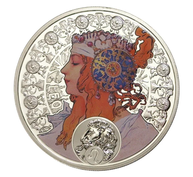 Монета 1 доллар 2010 года Ниуэ «Знак зодиака — Лев» (Артикул M2-40828)