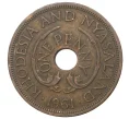 Монета 1 пенни 1961 года Родезия и Ньясаленд (Артикул M2-40861)