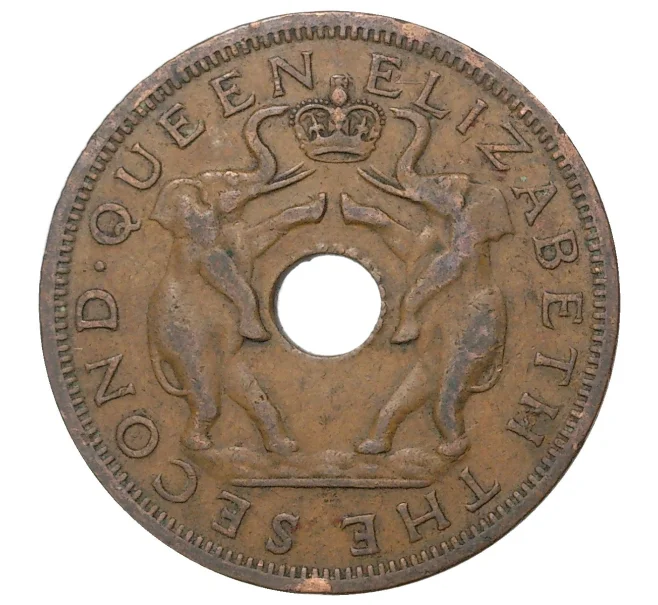 Монета 1 пенни 1961 года Родезия и Ньясаленд (Артикул M2-40862)