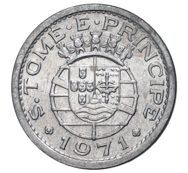 Монета 10 сентаво 1971 года Португальское Сан-Томе и Принсипи (Артикул M2-40879)