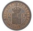 Монета 2 сентимо 1905 года Испания (Артикул M2-40897)