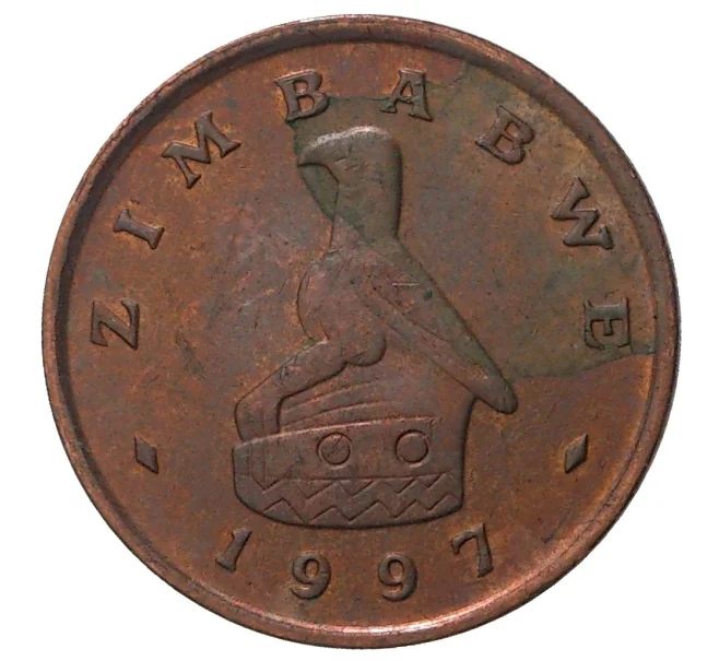 Монета 1 цент 1997 года Зимбабве (Артикул M2-41021)