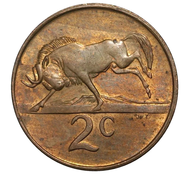 Монета 2 цента 1988 года ЮАР (Артикул M2-41051)