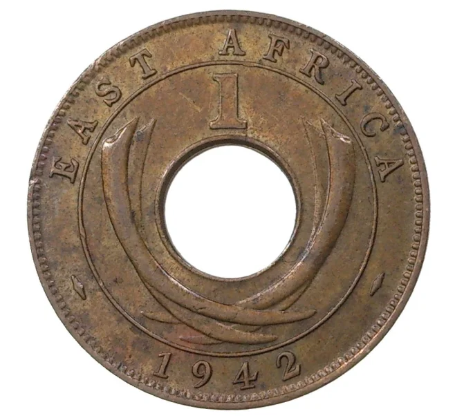Монета 1 цент 1942 года Британская Восточная Африка (Артикул M2-41133)
