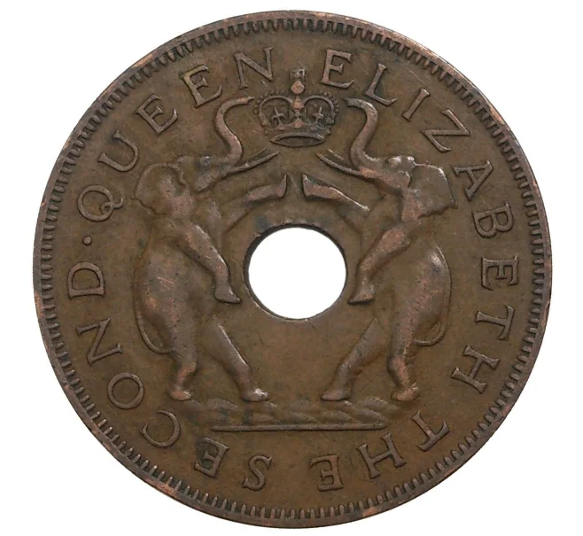 Монета 1 пенни 1956 года Родезия и Ньясаленд (Артикул M2-41140)