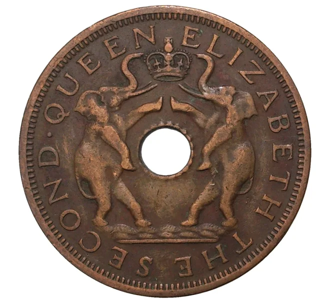 Монета 1 пенни 1961 года Родезия и Ньясаленд (Артикул M2-41160)