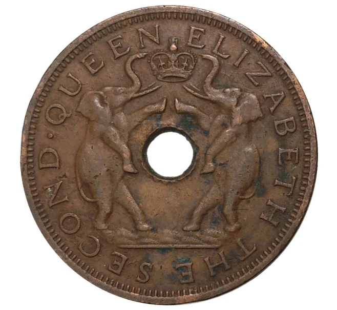 Монета 1 пенни 1963 года Родезия и Ньясаленд (Артикул M2-41181)