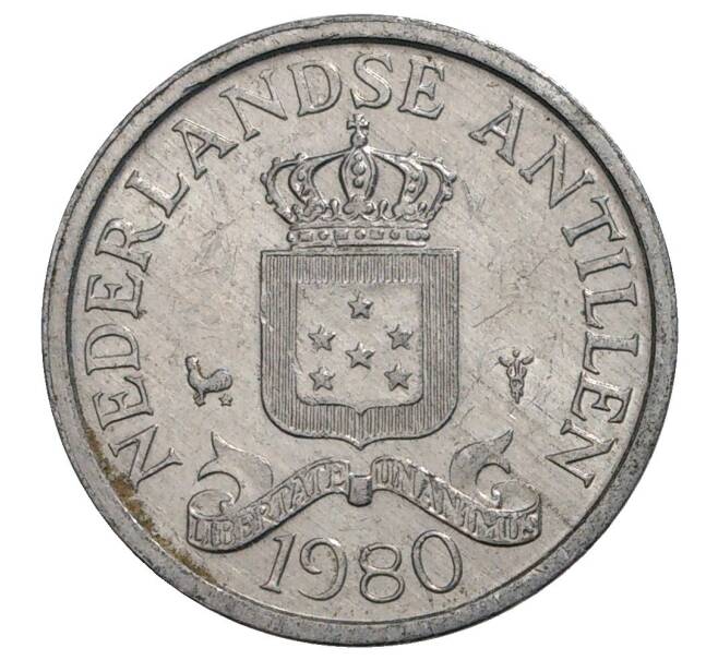 1 цент 1980 года Нидерландские Антильские острова