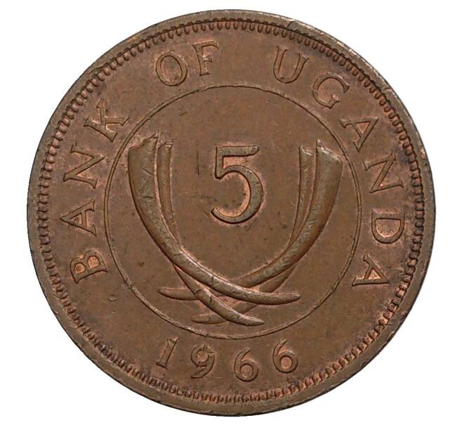 5 центов 1966 года Уганда