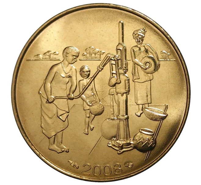 Монета 10 франков 2008 года Западно-Африканский валютный союз (Артикул M2-41218)