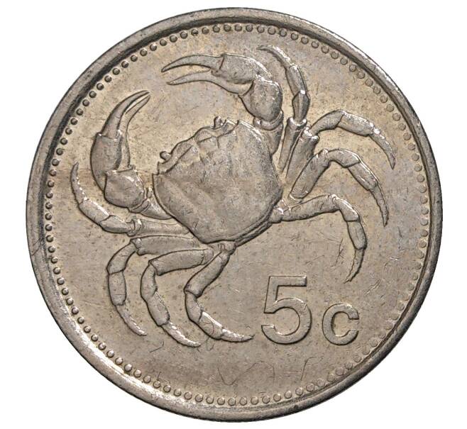5 центов 1986 года Мальта (Артикул M2-41515)