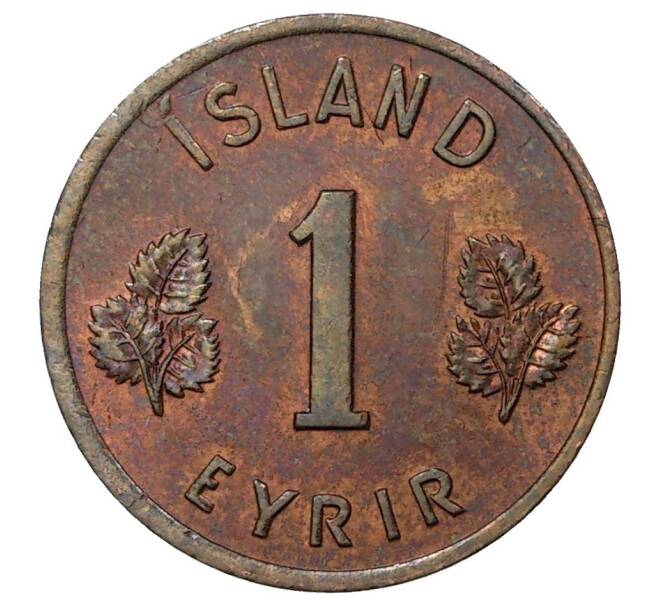 Монета 1 эйре 1966 года Исландия (Артикул M2-41643)