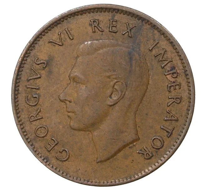 Монета 1/4 пенни 1943 года Британская Южная Африка (Артикул M2-41703)