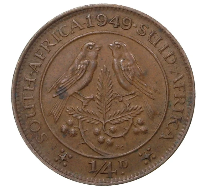 Монета 1/4 пенни 1949 года Британская Южная Африка (Артикул M2-41705)