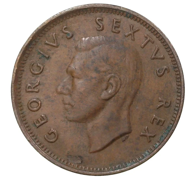 Монета 1/4 пенни 1949 года Британская Южная Африка (Артикул M2-41705)