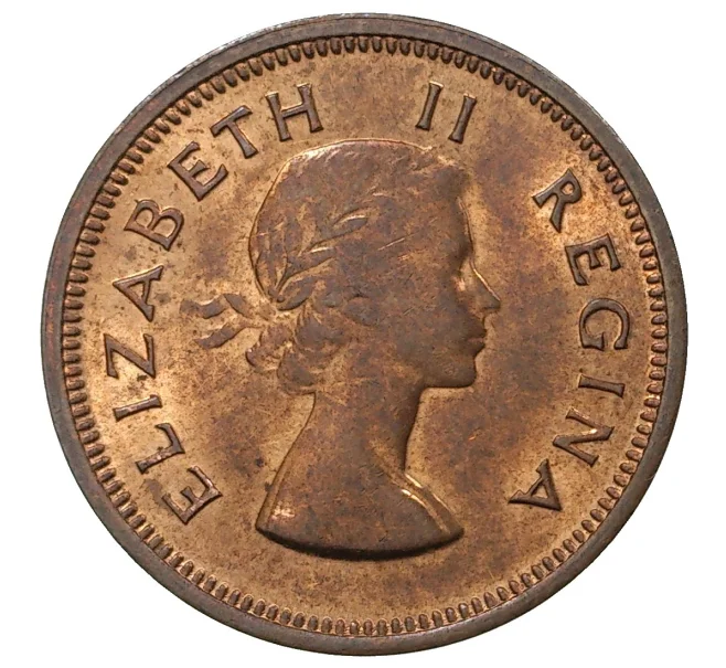 Монета 1/4 пенни 1957 года Британская Южная Африка (Артикул M2-41710)