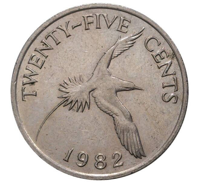 25 центов 1982 года Бермудские острова